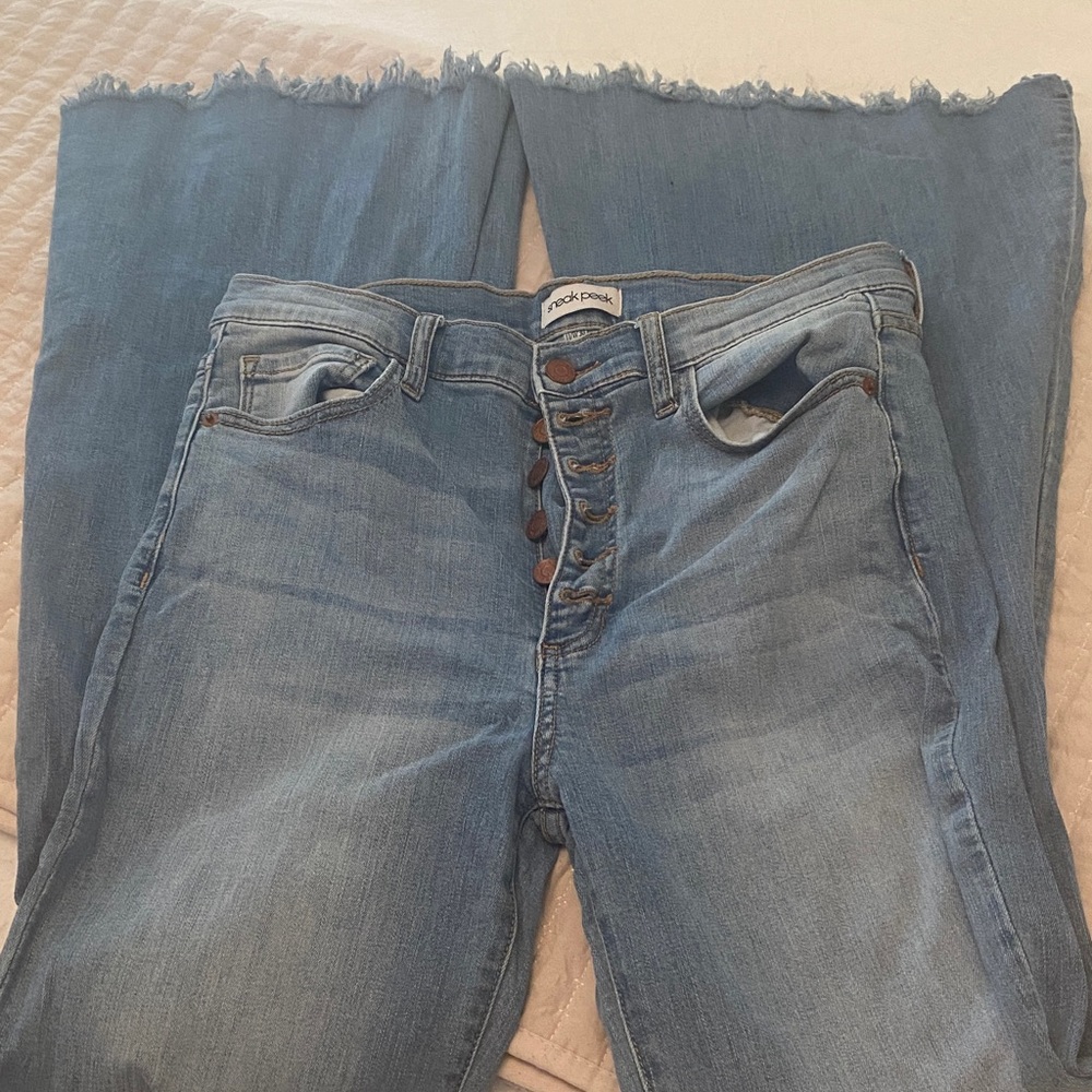 Sneak Peek Women's Flare Jeans in Blue